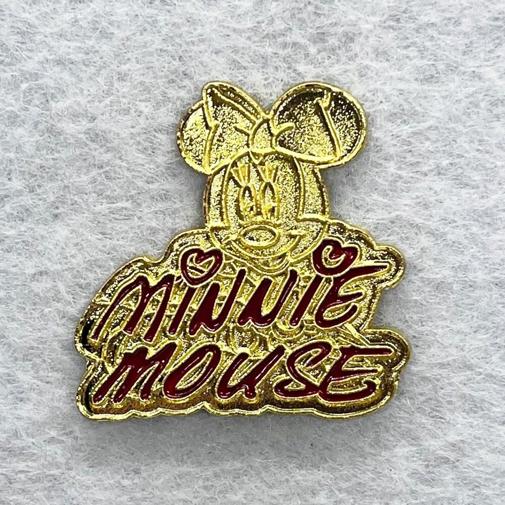 5/$25 Disney Gold Minnie Mouse Signature Pin